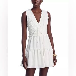 Anthropologie PAIGE Fraise Dress White Size Small New‎ With Tags
